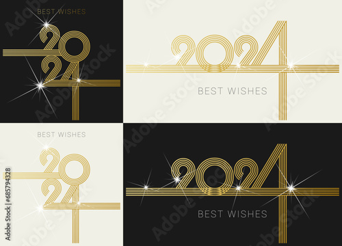 2024 - happy new year - best wishes 2024 background