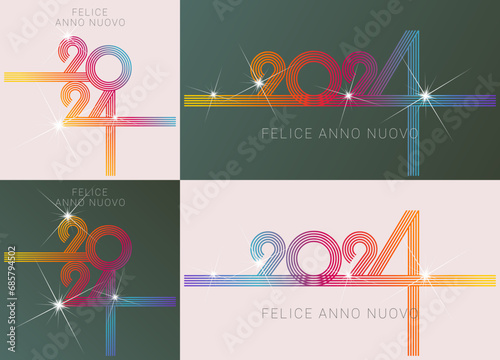 felice anno nuovo - buon anno 2024	