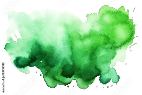 Abstract green watercolor
