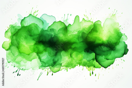 Abstract green watercolor