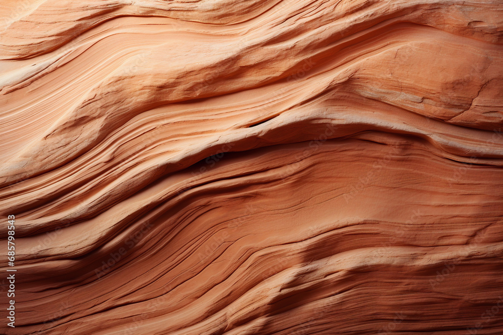 Curved layers of red sandstone rock formation Curved layers of red sandstone rock formation