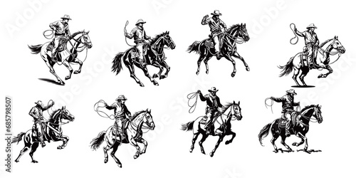 set of horseman
