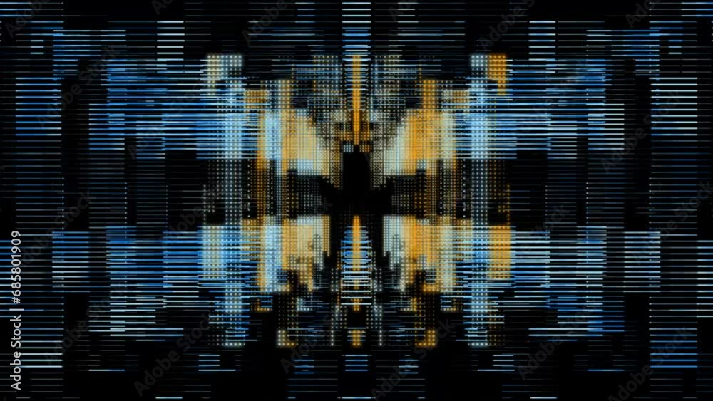 Abstract Network Information Background 3D Rendering