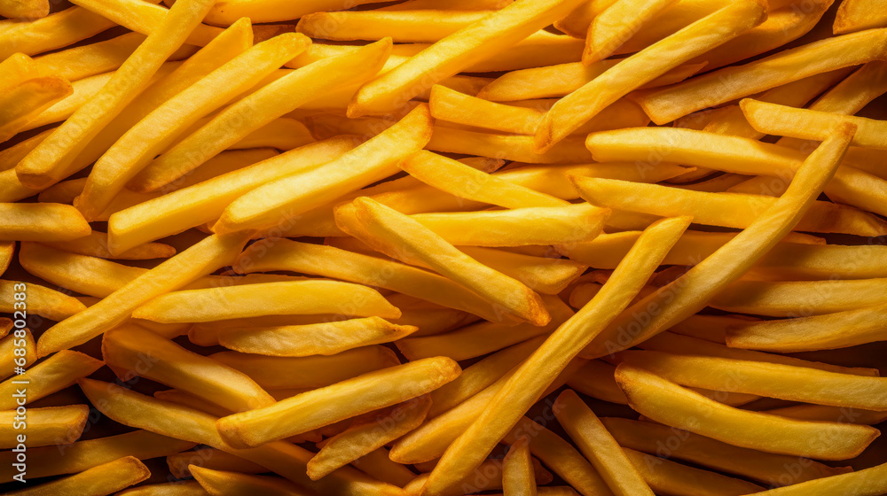 Close Up Detail of Fresh Cooked Homemade Strand French Fries Texture as a Background and Wallpaper. Food Background Texture Close Up Detail of Fresh Cooked Homemade Strand French Fries Texture as a Background and Wallpaper. Food Background Texture