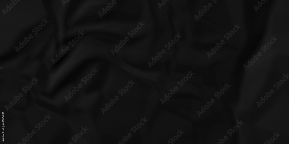 Dark black craft wrinkly paper crumpled texture. black fabric textured crumpled grunge paper background. panorama black paper texture background, crumpled pattern texture background. Dark black craft wrinkly paper crumpled texture. black fabric textured crumpled grunge paper background. panorama black paper texture background, crumpled pattern texture background.