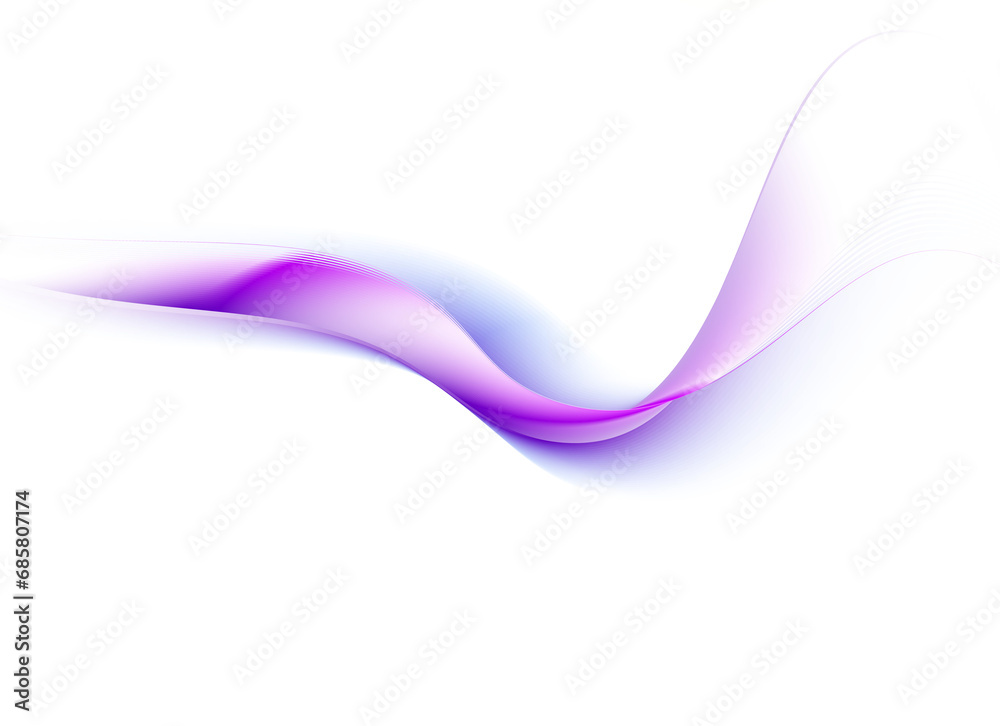 abstract blue wave transparent background