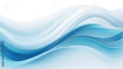 Abstract blue and white wave background © Pixel