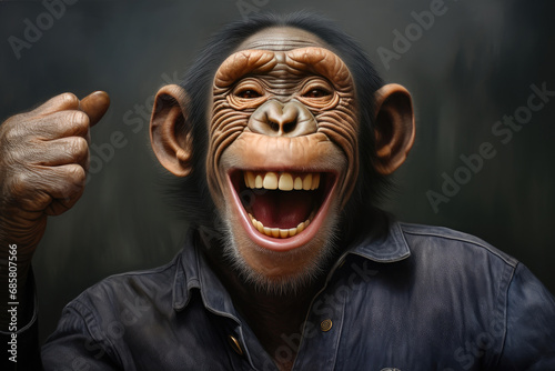 Chimpanzee s Camera Encounter and Selfie