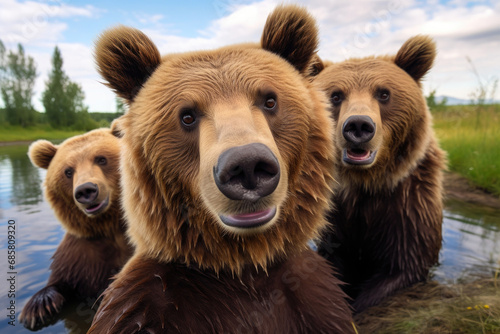 Curious Bears Capturing Moments