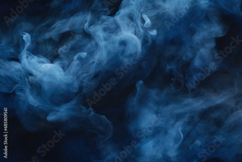 Azure Mist Swirling on Dark Tabletop