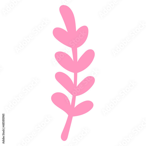 pink leaves illustration
