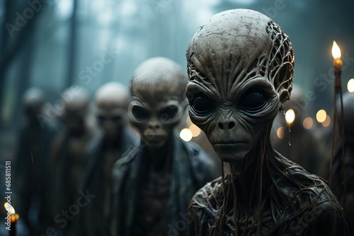 A group of aliens who have come to take over Earth.
