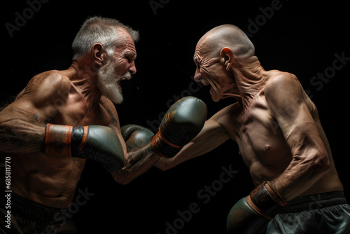 Raw Power: Boxers' Punching Fury © Andrii 