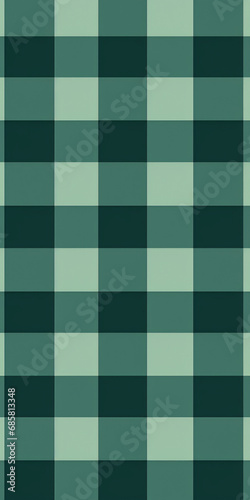 Checkered pattern in shades of green with a soft textile texture
