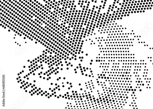 Halftone monochrome texture with dots. Minimalism. Black and white background for posters  websites  business cards  postcards  interior design.
