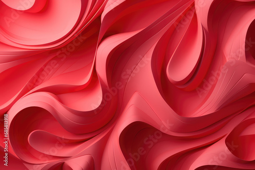 Abstract red waves background texture.