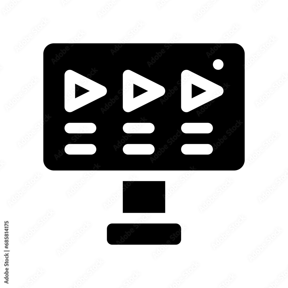 presentation glyph icon presentation glyph icon