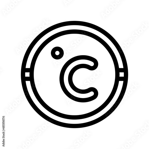 celsius line icon