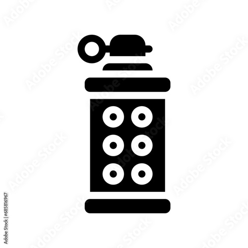 grenade glyph icon