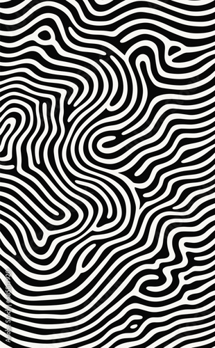 abstract wavy black and white background pattern