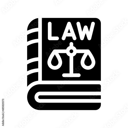 law glyph icon