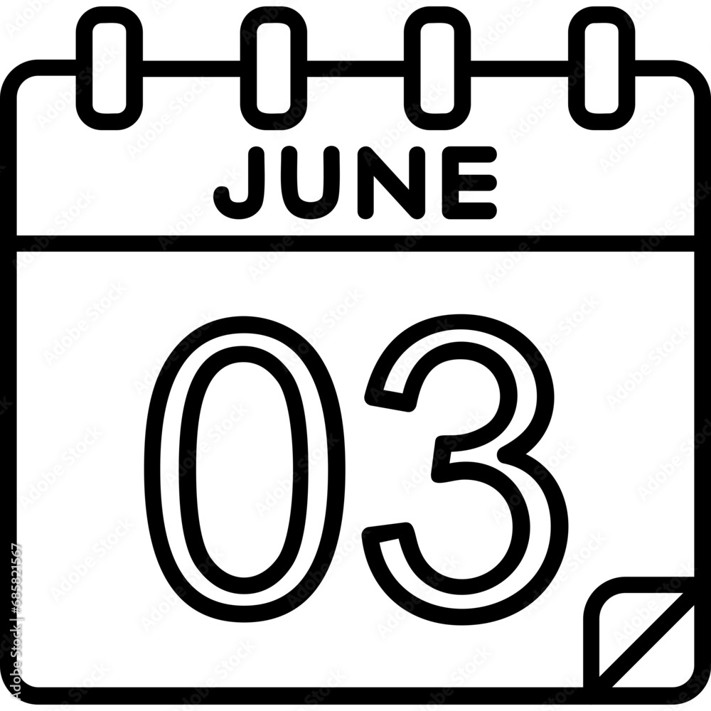 3 June Vector Icon Design 3 June Vector Icon Design