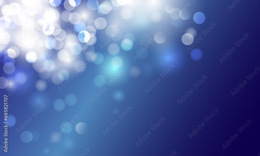 blue glitter texture abstract - panoramic background or bokeh with blank space.