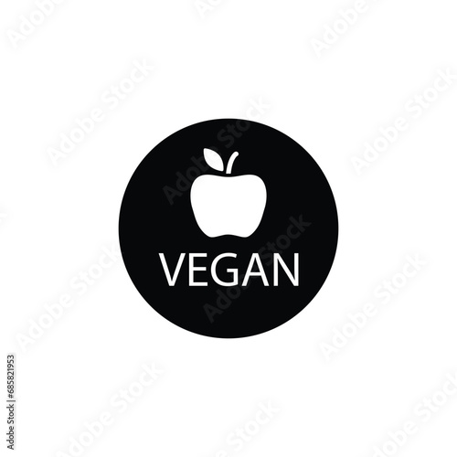 Vegetarian menu icon vegan food vector 