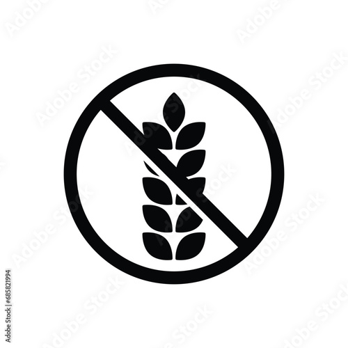 gluten free icon vector sign