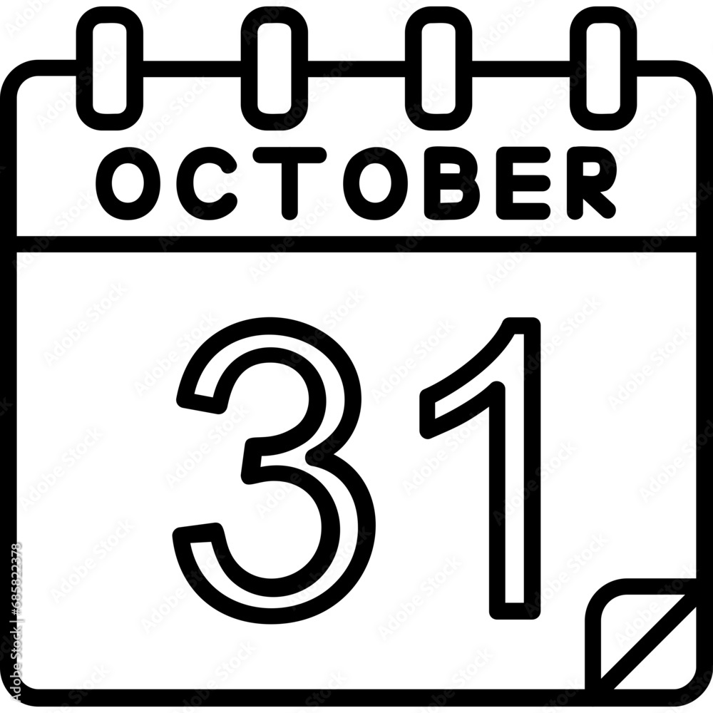 31 October Vector Icon Design 31 October Vector Icon Design