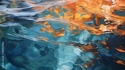 Dynamic reflections in moving water