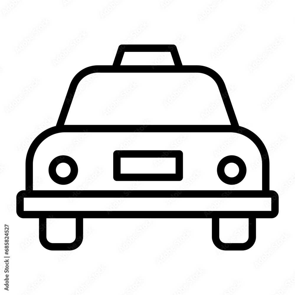 Taxi Icon Element For Design