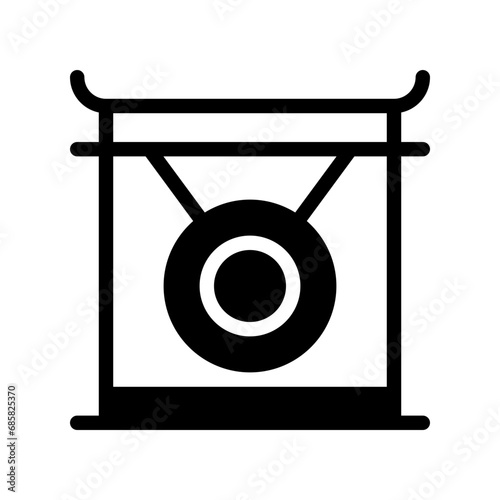 gong glyph icon