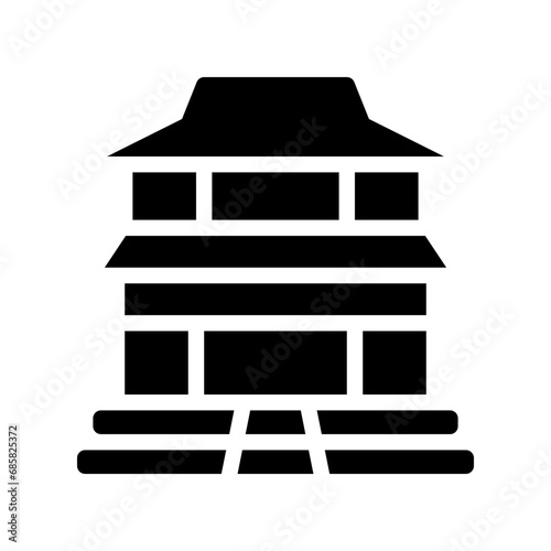 gyeongbokgung palace glyph icon