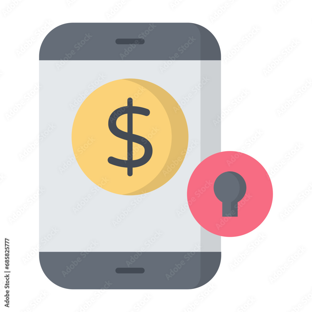 Mobile Payment Flat Icon Mobile Payment Flat Icon