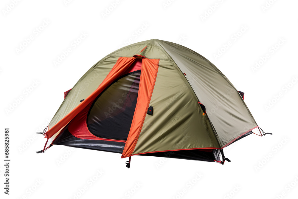 Lightweight Camping Tent On Transparent Background.