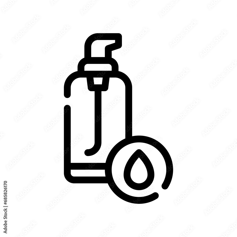 face cleanser line icon face cleanser line icon