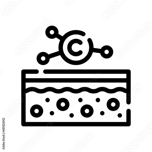 collagen line icon