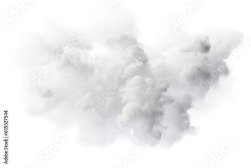 Dynamic Pearl Smoke On Transparent Background.