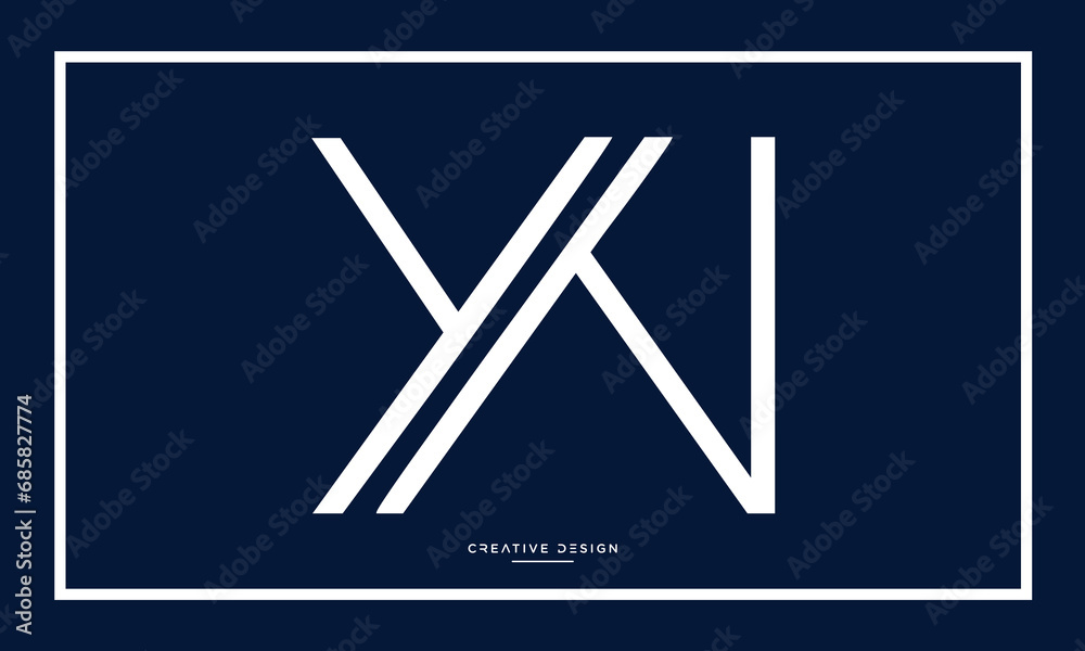 YW or WY Alphabet letters logo monogram