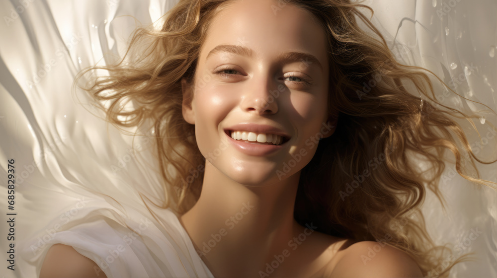 woman in beauty photoshoot skincare cream woman in beauty photoshoot skincare cream