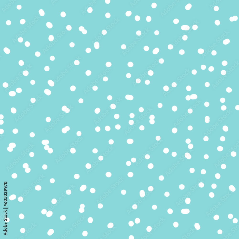 small white dots on a blue background; pattern seamless