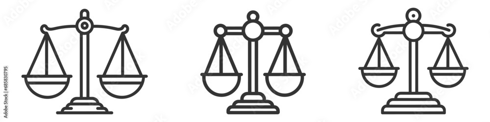 Web icon set - scales, weighing, weight icon on white background Web icon set - scales, weighing, weight icon on white background