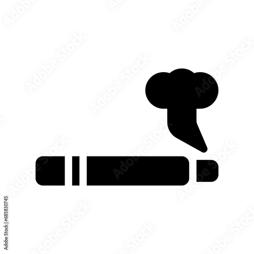 smoke glyph icon