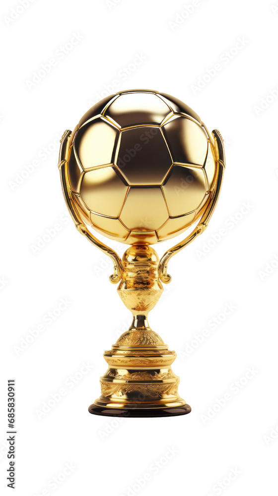 Golden Trophy Cup: Isolated on transparent or white background Golden Trophy Cup: Isolated on transparent or white background