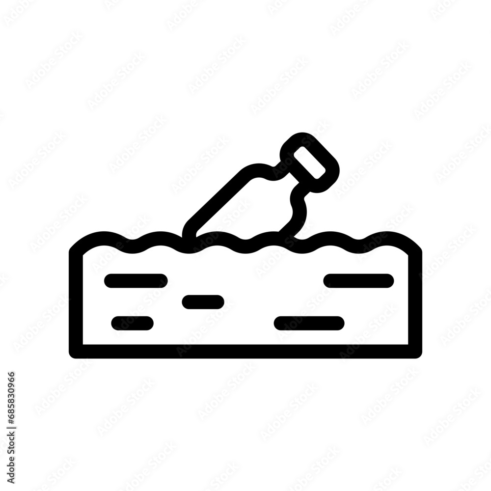 plastic bottle line icon plastic bottle line icon