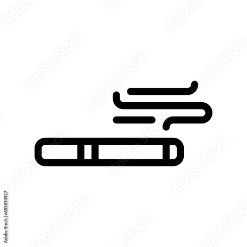 cigarette line icon