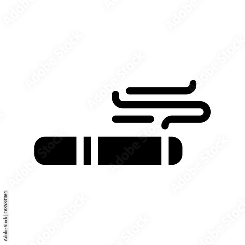 cigarette glyph icon