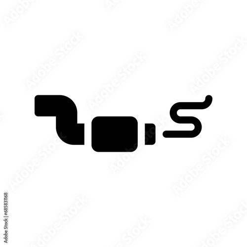 exhaust glyph icon