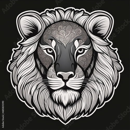 T-shirt design, vector, sticker, Lion	
Stick, Design, nice, Illustration, Generative AI